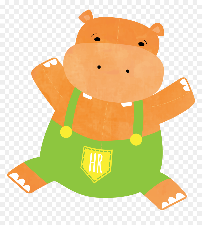 Cartoon, HD Png Download - baby hippo png