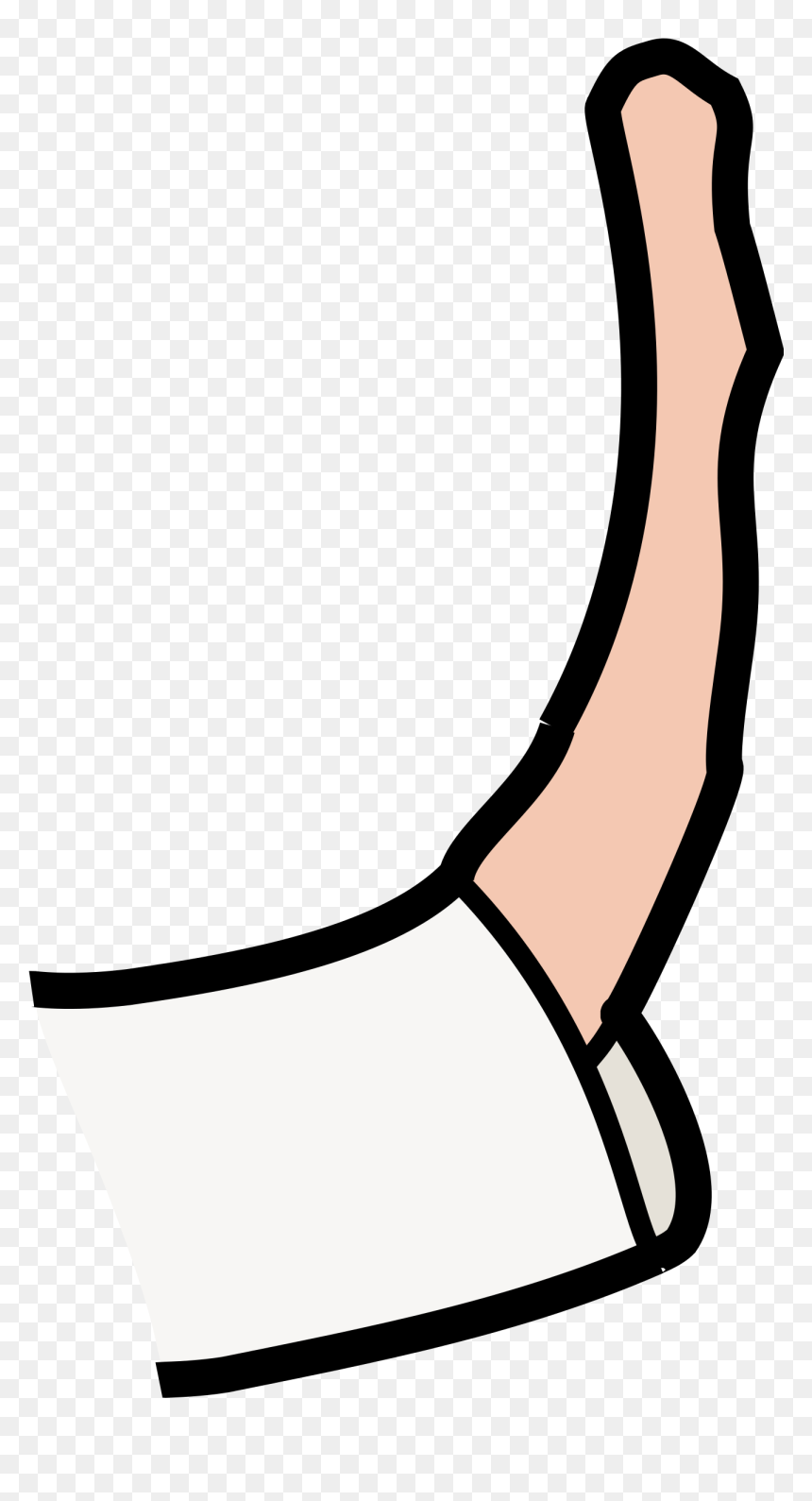 This Free Icons Png Design Of Waiving Arm Clipart , - Portable Network Graphics, Transparent Png - arm clipart png