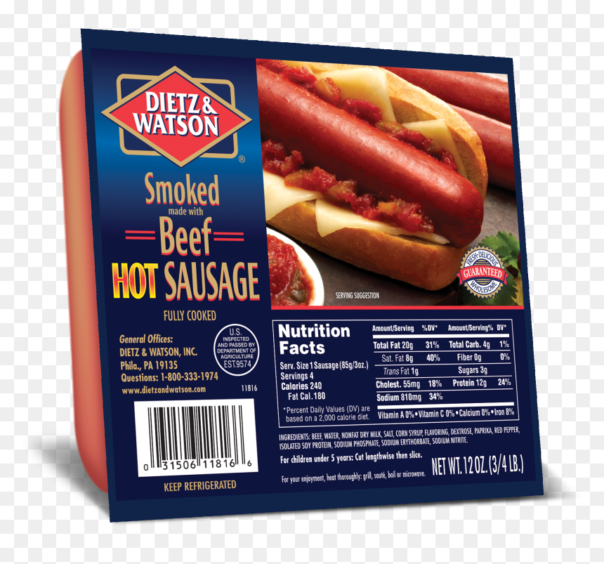 Dietz And Watson, HD Png Download - breakfast sausage png