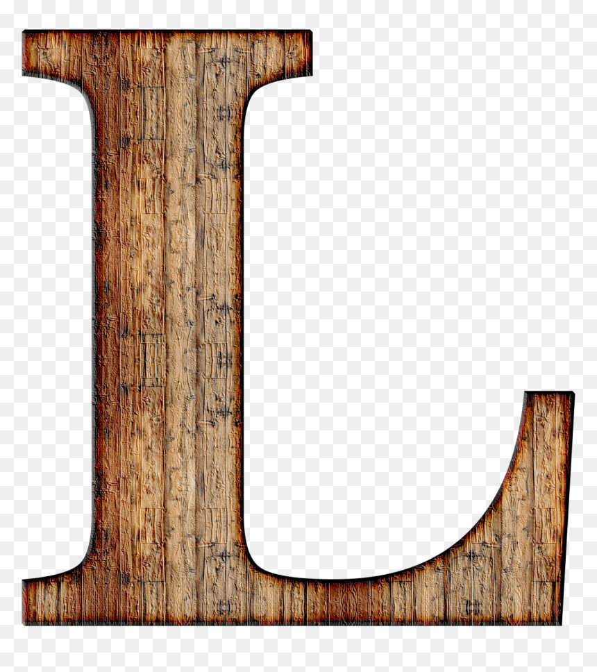 L Letter Transparent - Letter L In Wood, HD Png Download - plywood png