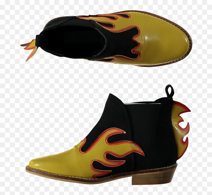 Boot, HD Png Download - orange flames png