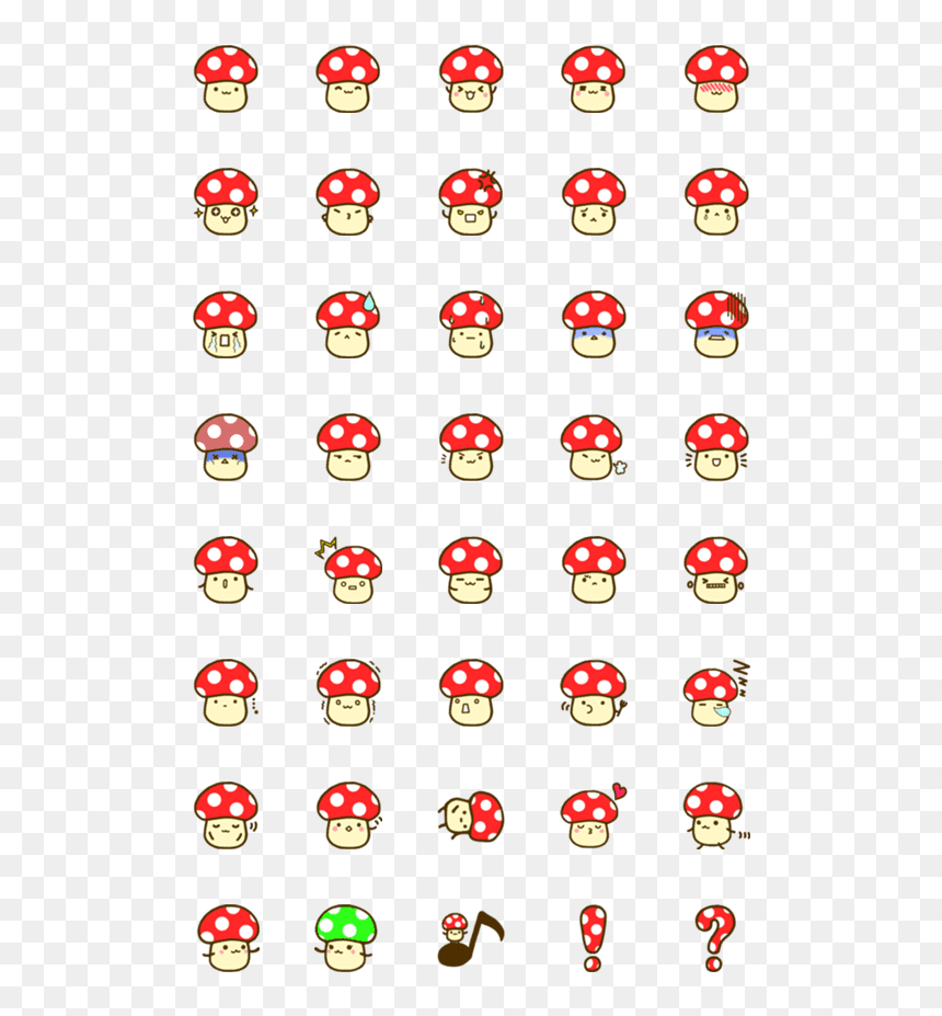 My Melody Emoji, HD Png Download - red mushroom png