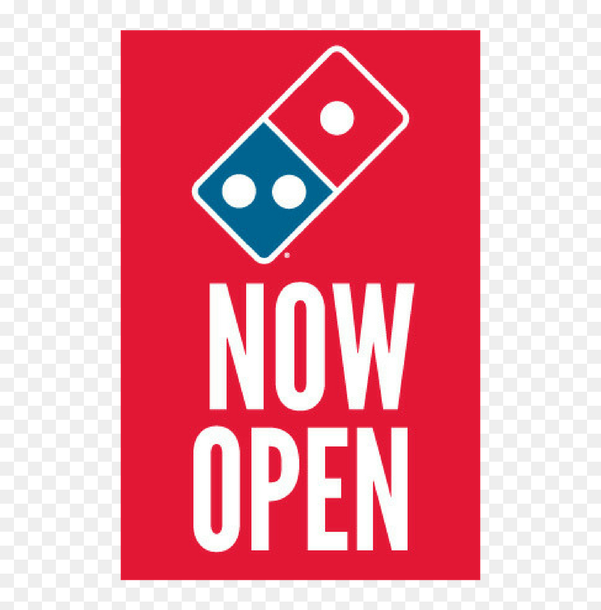"now Open - Domino's Pizza, HD Png Download - now open sign png