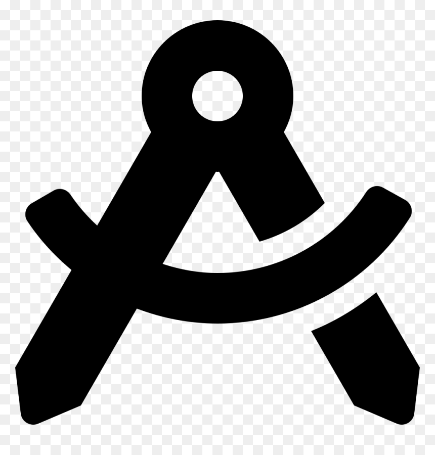 Font Awesome 5 Solid Drafting-compass - Drafting Compass A Logo, HD Png Download - drafting compass png