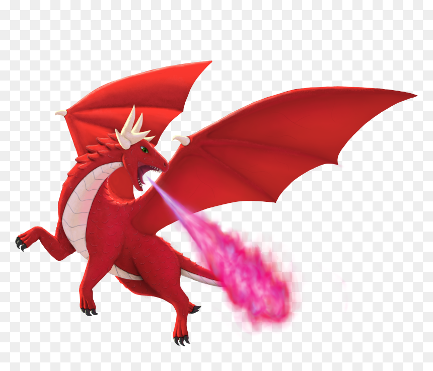 Red Dragon - Dragon, HD Png Download - racing flames png