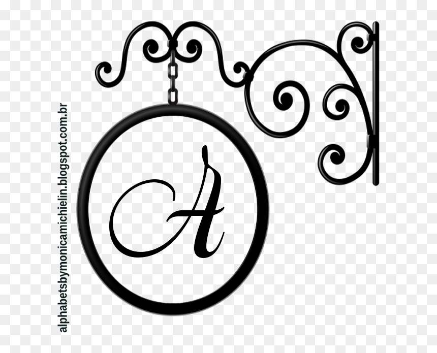 Monograma Antigo Clássico Alfabeto Png - Different Types Of Clocks With Names, Transparent Png - monograma png