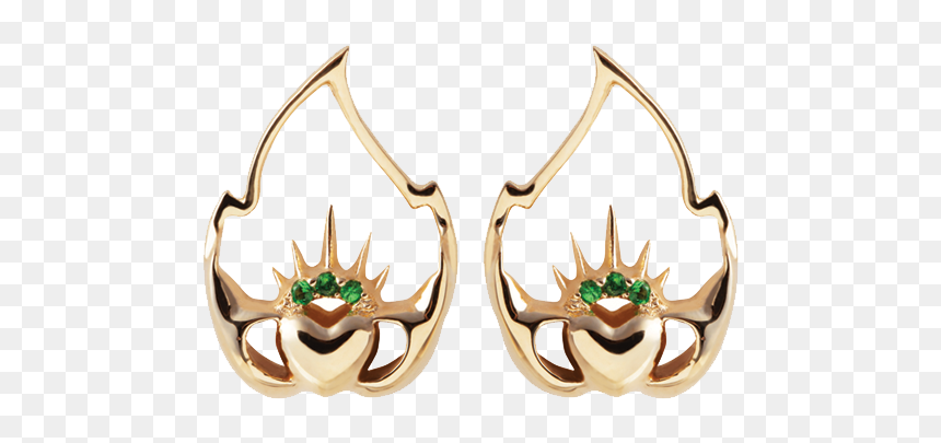 Image Of Liberty Claddagh Earrings - Earrings, HD Png Download - claddagh png
