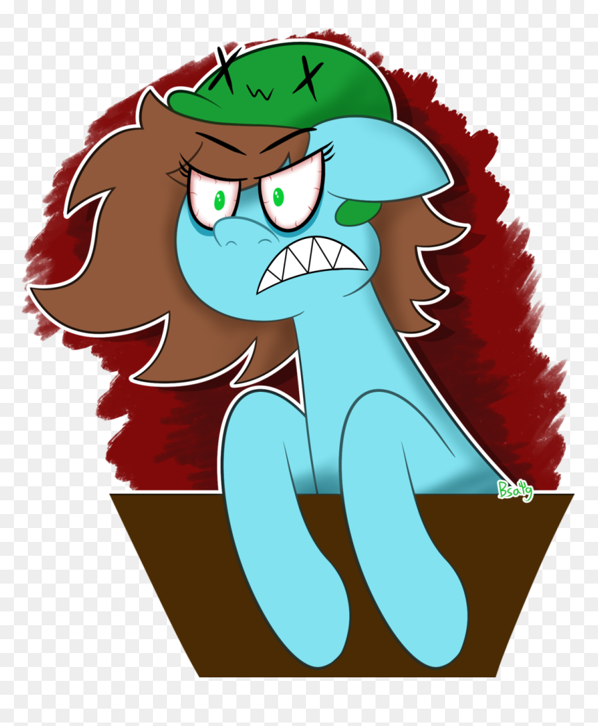 Fanart Of @neko-snicker Of Her Oc Being An Angry Pony - Cartoon, HD Png Download - snicker png