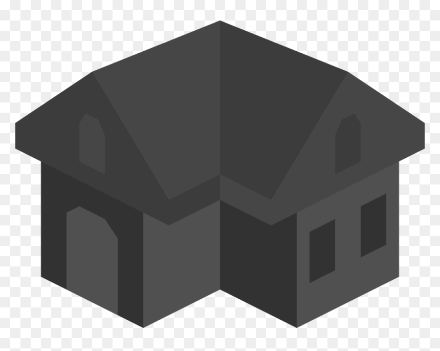 Building,shed,square - Isometric House Icon, HD Png Download - gray square png