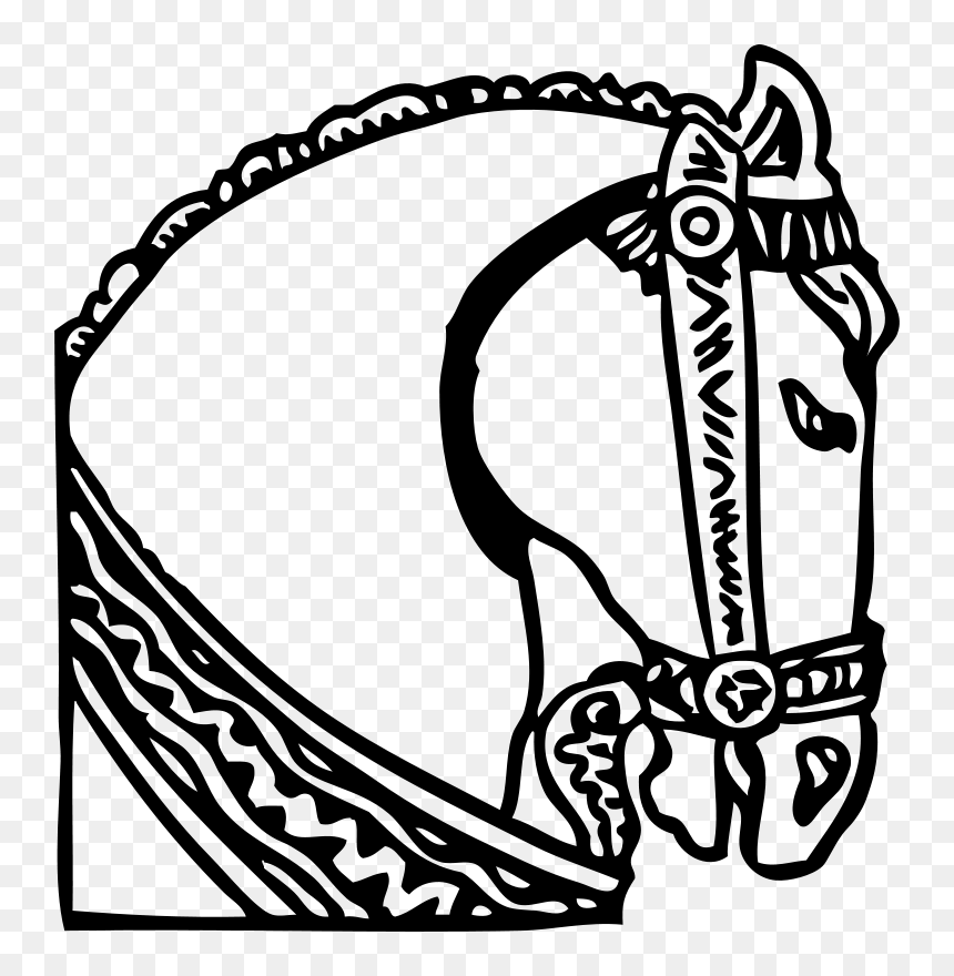 Horse Head - Horse Head Clip Art, HD Png Download - horse head silhouette png