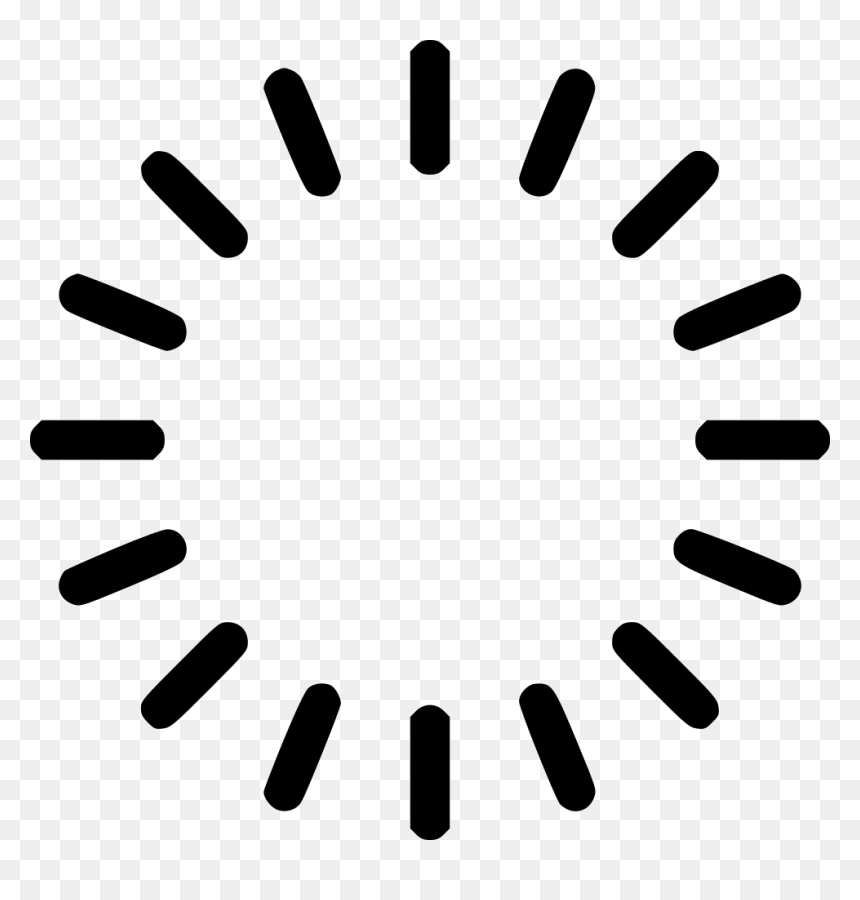 Load Bar Progress - Black Outline Of Cartoon Sun, HD Png Download - progress bar icon png