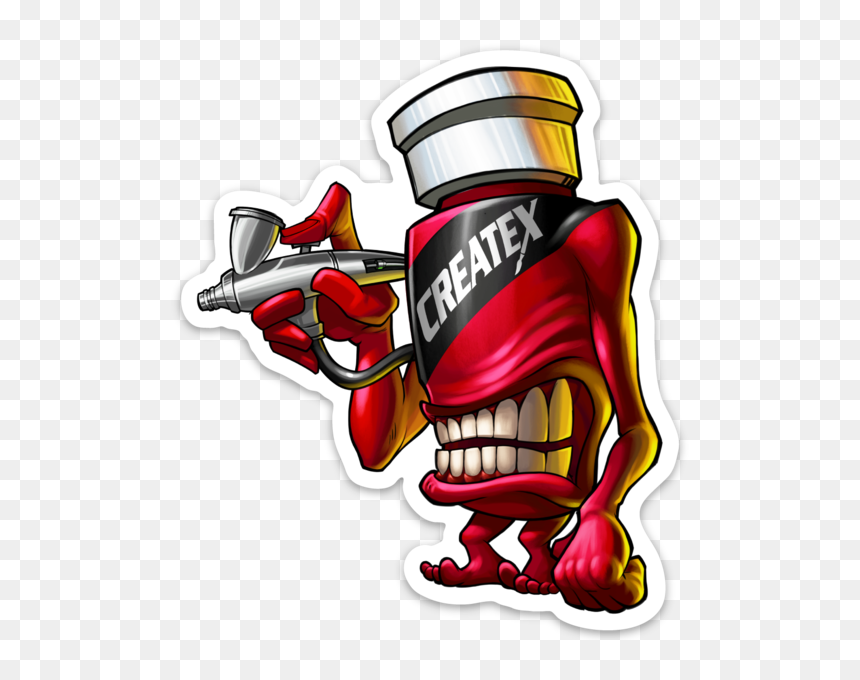 Createx Stickers, HD Png Download - airbrush png