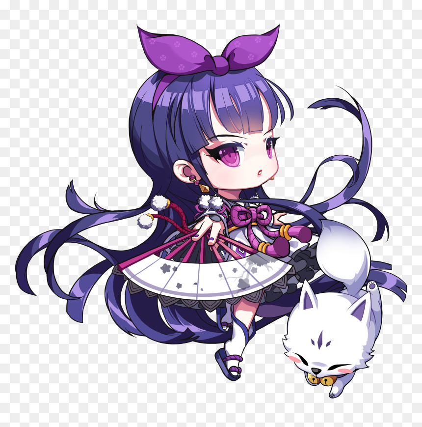 Kanna Maplestory Haku, HD Png Download - anime grass png