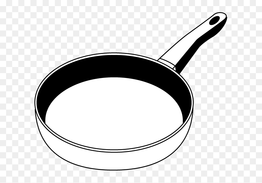 Fried Fish Panda Free - Frying Pan Clipart Black And White, HD Png Download - lomo saltado png