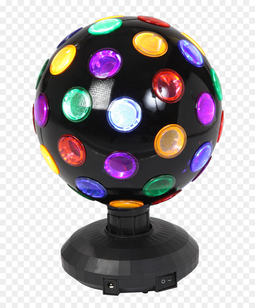 Bola Disco De Led Rgb Ibiza Light Dl8led-bk - Disco Color Light Ball, HD Png Download - bola disco png