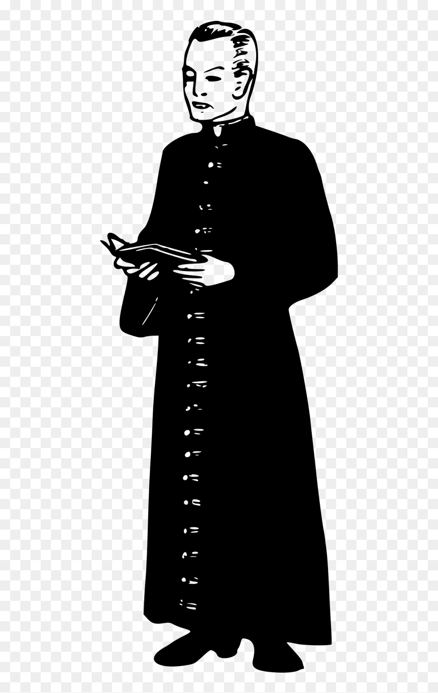 Cassock Christian Clergy Free Photo - Cassock Clipart, HD Png Download - priest collar png