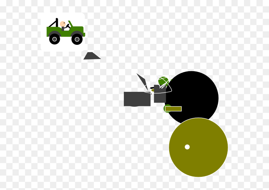 With Man Clip Art - Cartoon, HD Png Download - jeep vector png