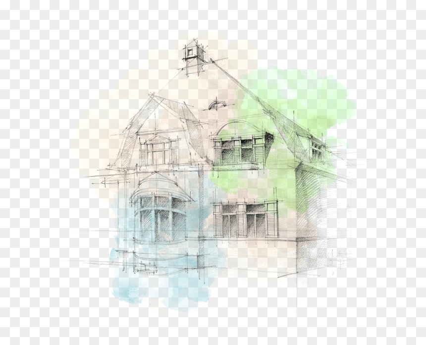 Sketch, HD Png Download - house sketch png
