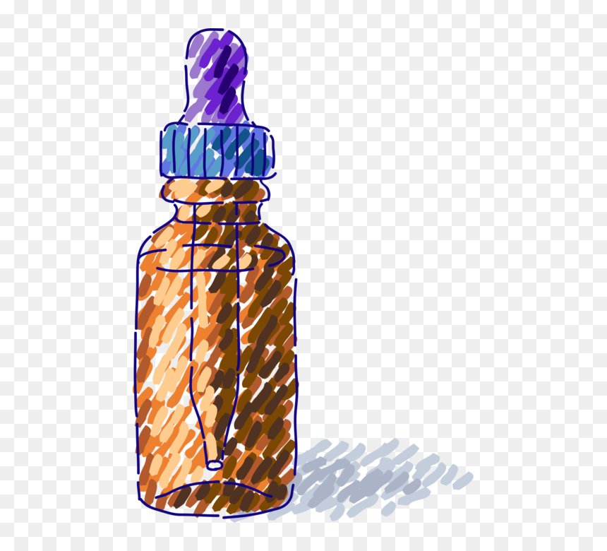 Vector Illustration Of Medicine Bottle With Eye Dropper - Illustration, HD Png Download - dropper png