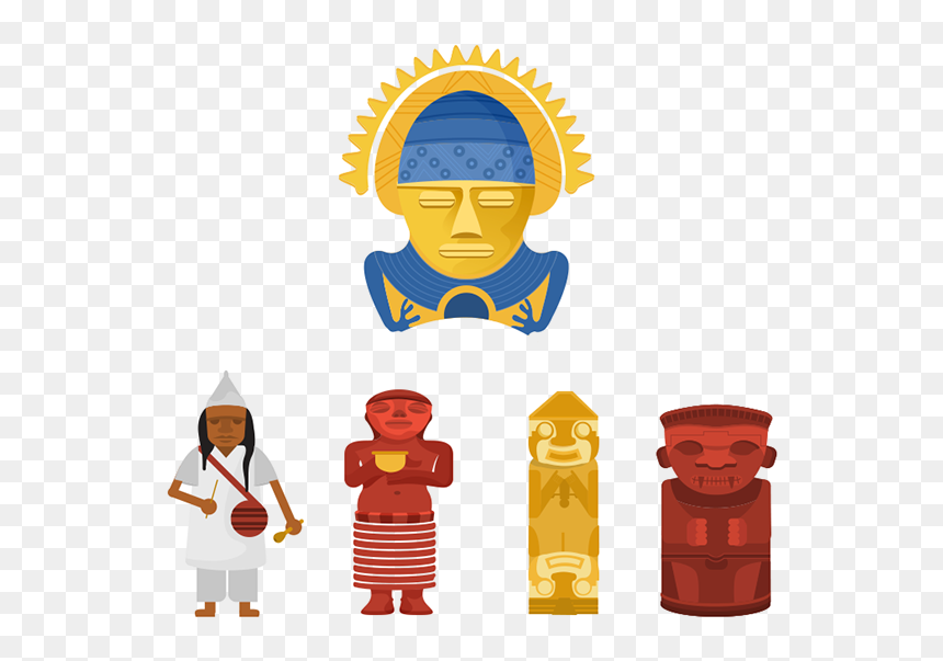 San Agustin Colombia Vector, HD Png Download - vectores dorados png