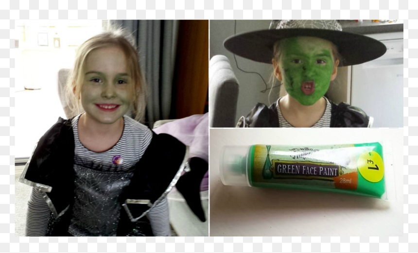 Green Halloween Face Paint, HD Png Download - facepaint png