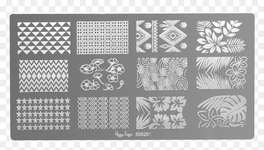 Nail Art Stamping Plate - Stamping Nail Art Plaque Stamping, HD Png Download - silver plaque png
