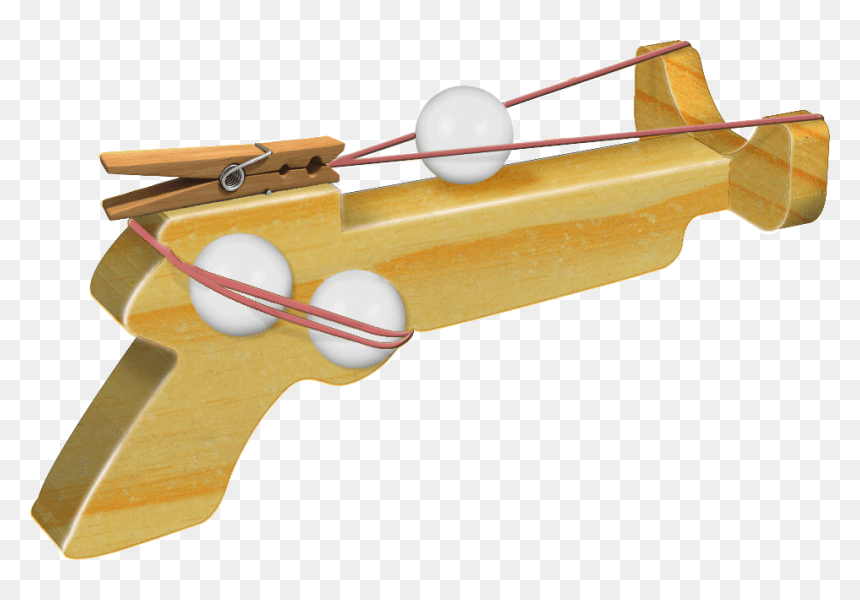 Wooden Ping Pong Gun, HD Png Download - pong ball png