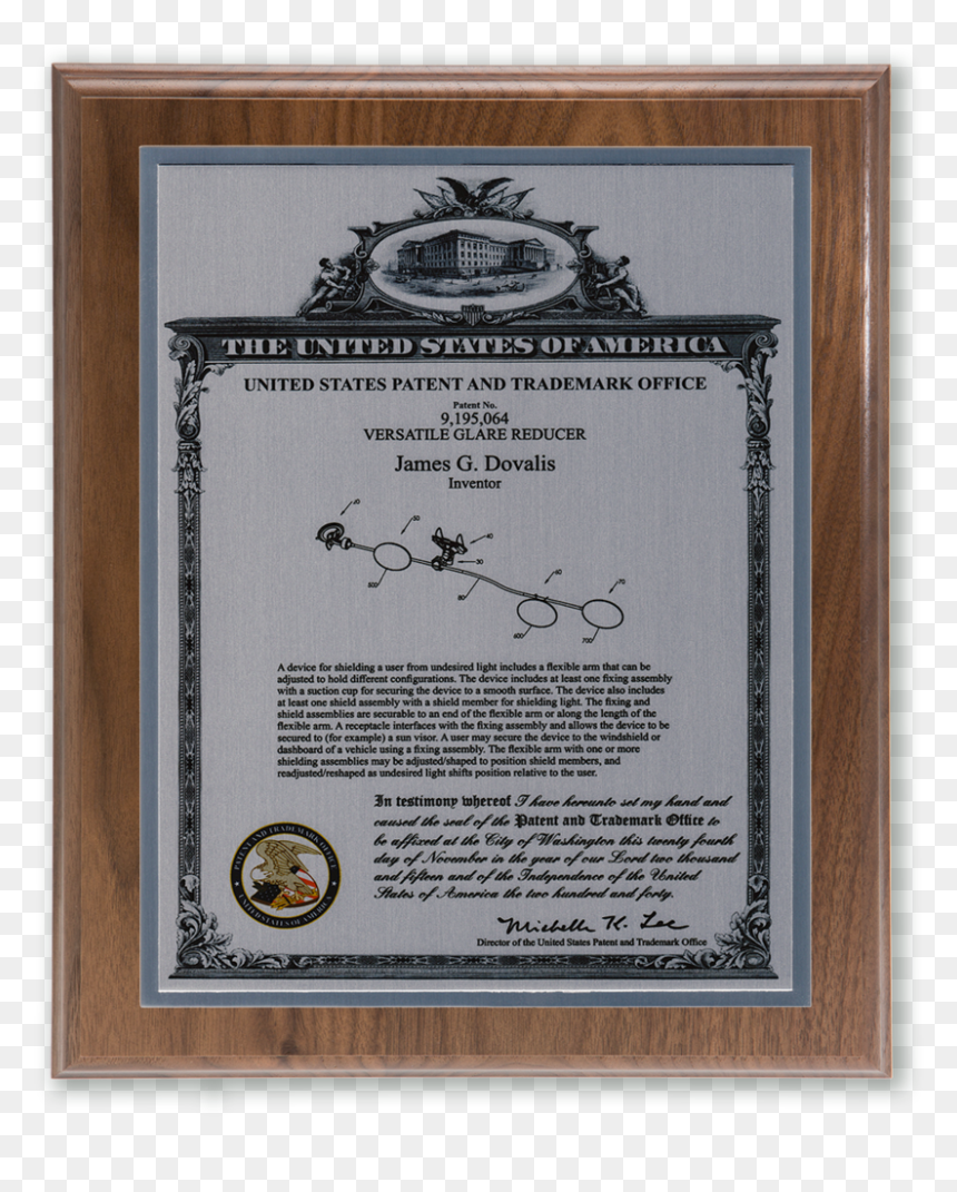United States Patent And Trademark Office, HD Png Download - silver plaque png