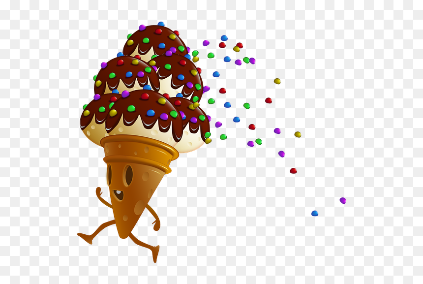 Ice Cream, HD Png Download - cartoon ice cream png