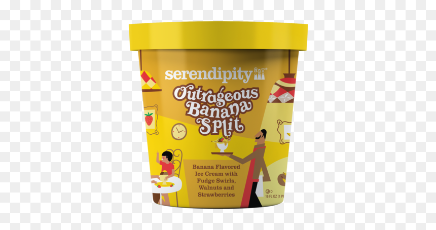 Pints-mockup Noshadow Obs - Serendipity Ice Cream 16 Oz, HD Png Download - cartoon ice cream png