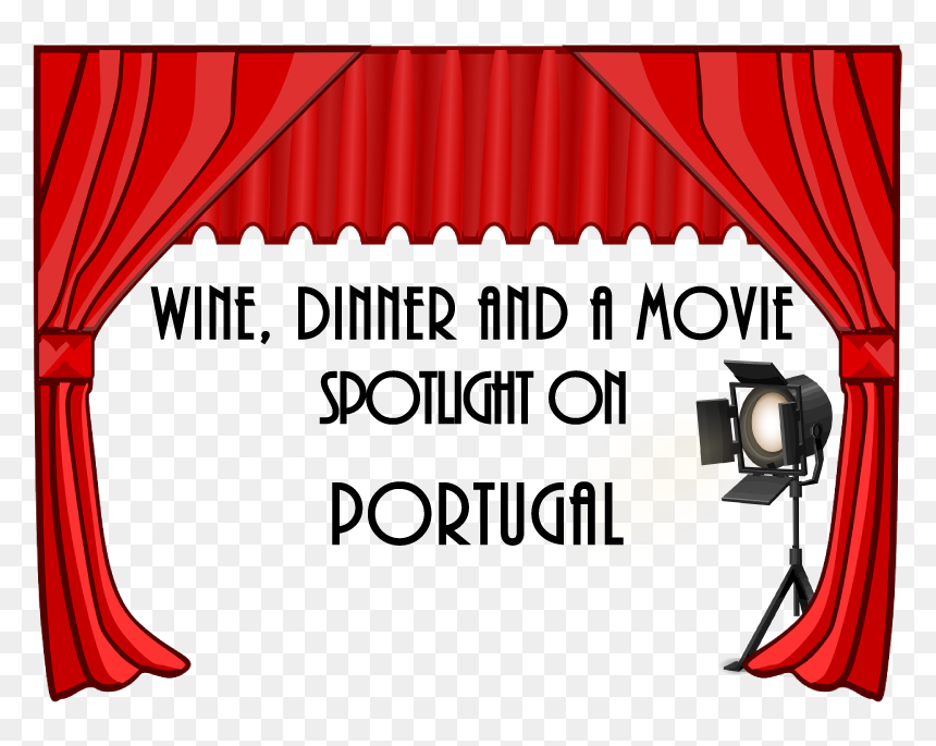 Wine Dinner And A Movie Spotlight On Portugal - Theatre Curtains Clip Art, HD Png Download - movie curtain png