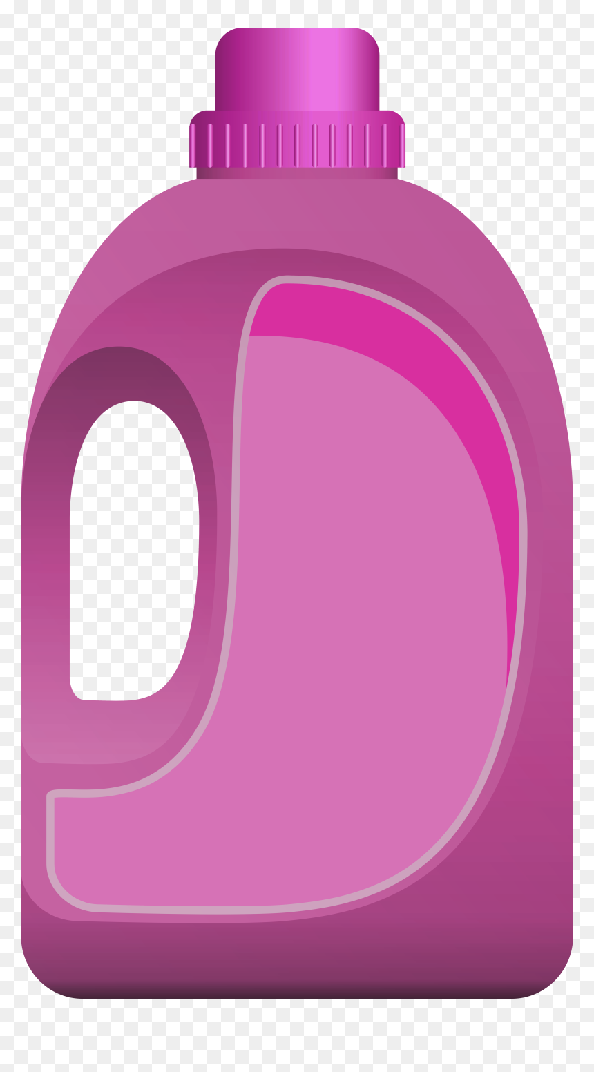 Pink Plastic Jerrycan Oil Png Clipart - Plastic Bottle, Transparent Png - bottle clipart png