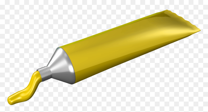 Yellow,color,paint - Yellow Paint Tube Clipart, HD Png Download - paint images png
