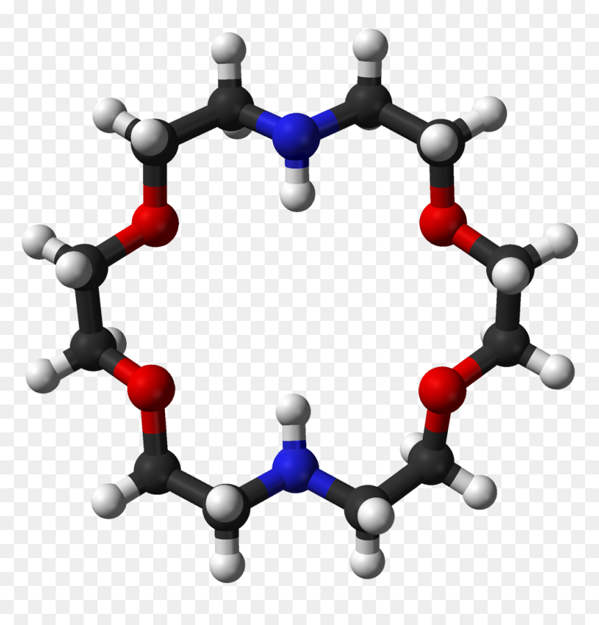 Diaza 18 Crown 6 3d Balls - Annulene 18, HD Png Download - 3d crown png