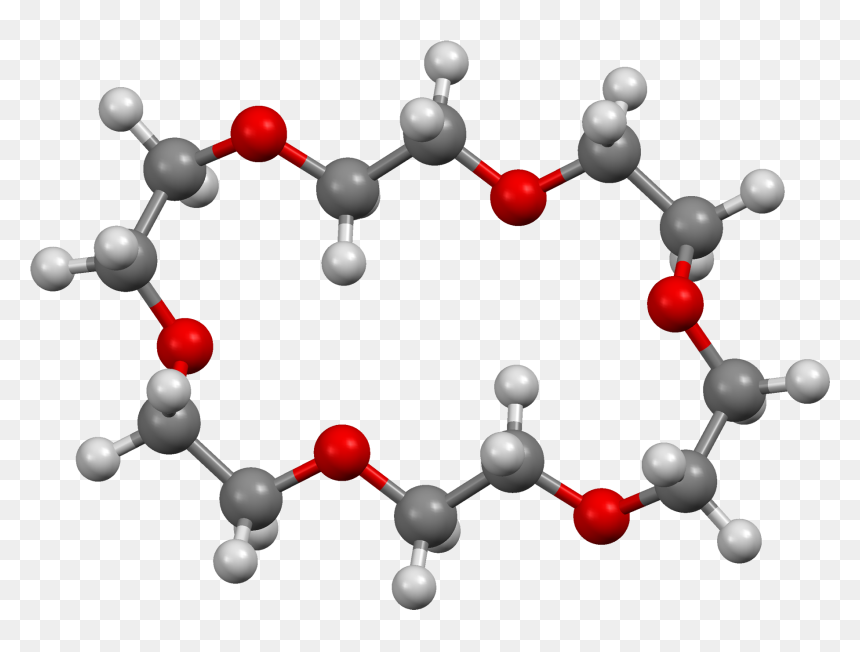 18 Crown 6 From Xtal 1980 Mercury 3d Balls - Phenanthrene 3d Structure, HD Png Download - 3d crown png