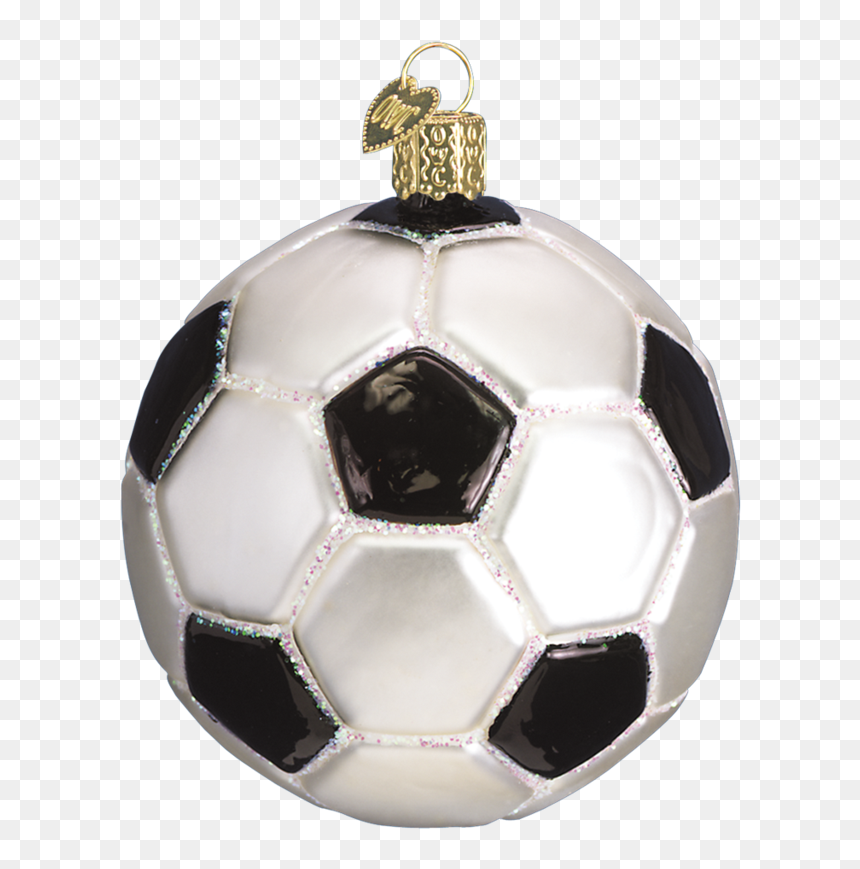 Soccer Ball Ornament Old World Christmas On Its-ornamental - Esferas Navideñas De Futbol, HD Png Download - christmas ball ornament png