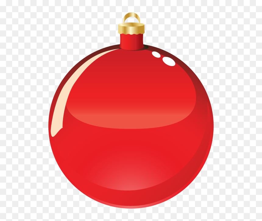 Red Christmas Ornament Clipart, HD Png Download - christmas ball ornament png