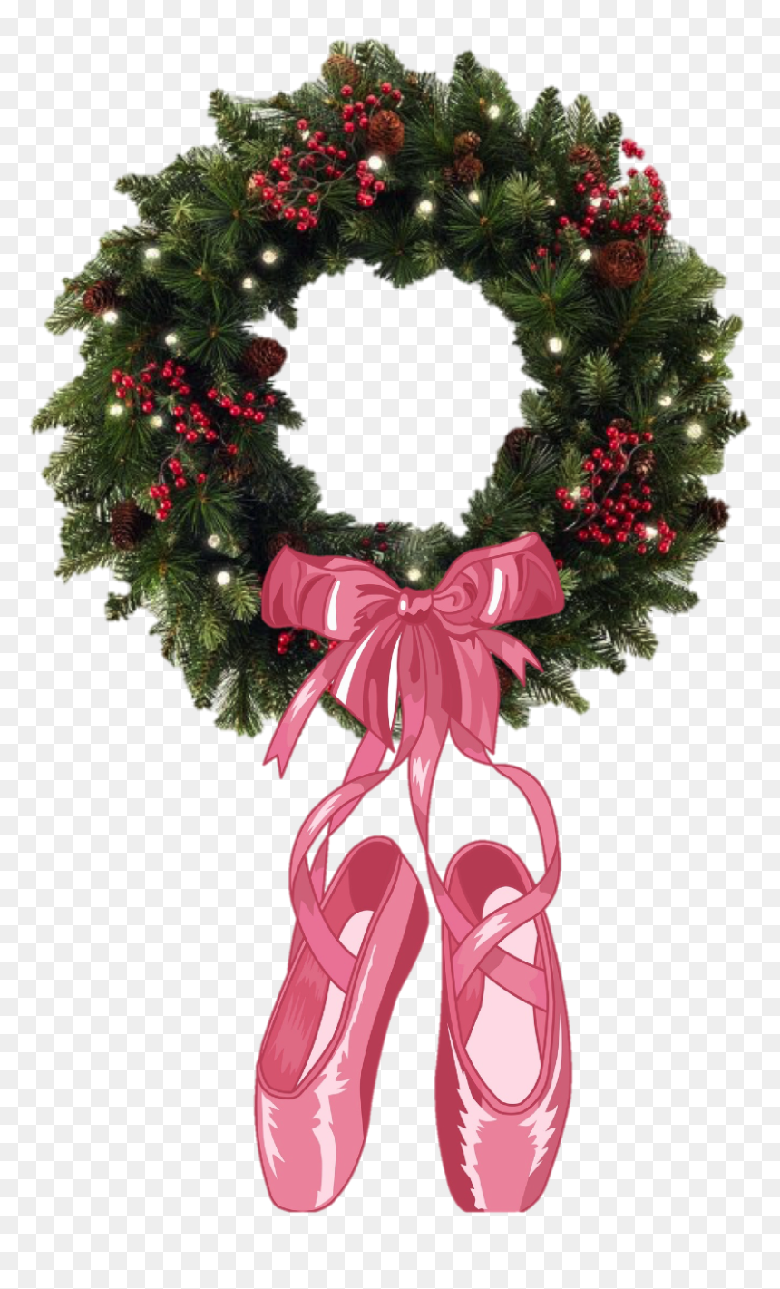 Holiday Themed Show, Combining Classic Excerpts From - Christmas Wreaths, HD Png Download - christmas wreath border png