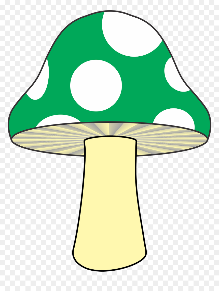 Green Mushroom Cartoon, HD Png Download - green fireball png