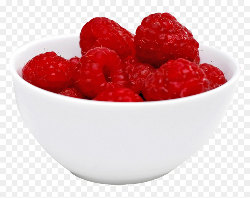 Raspberry In Bowl Png Image - Tazon Con Frambuesas Png, Transparent Png - bowl of strawberries png