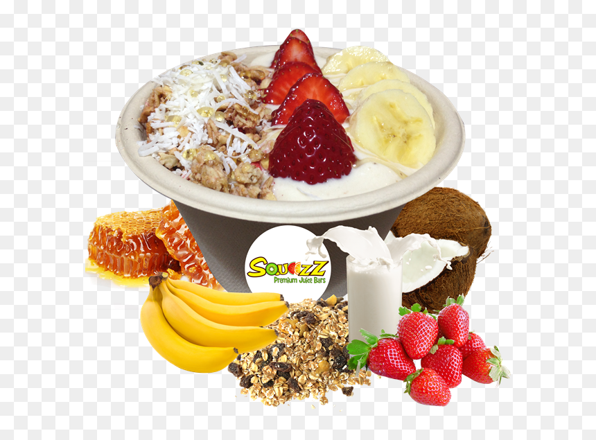 Banana Bowl New, HD Png Download - bowl of strawberries png