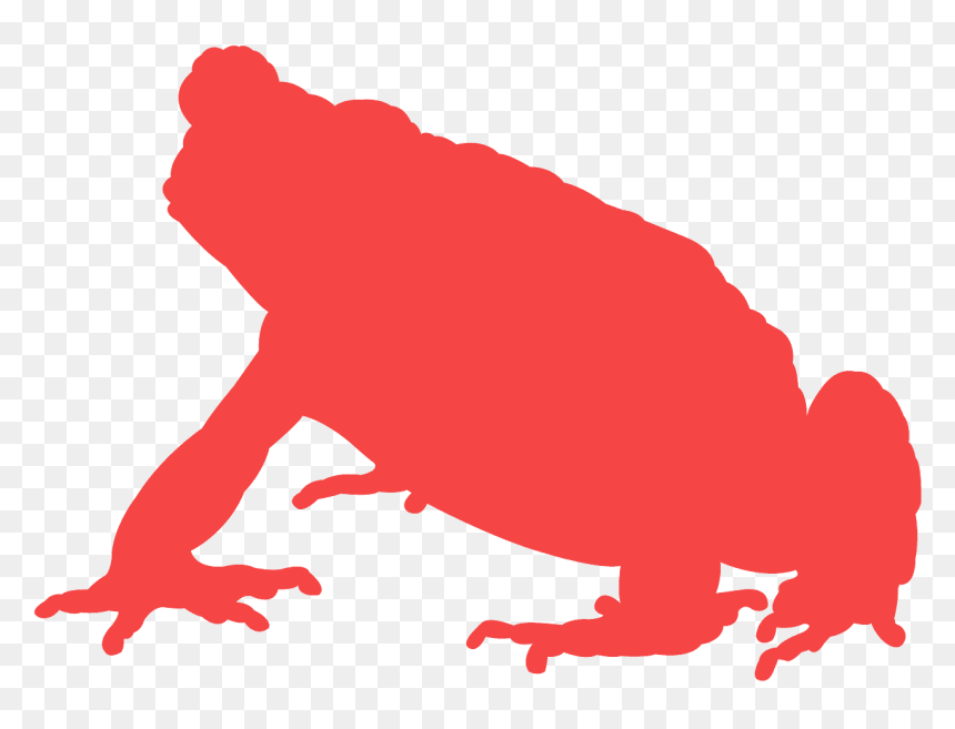 Toad Silhouette, HD Png Download - toad animal png