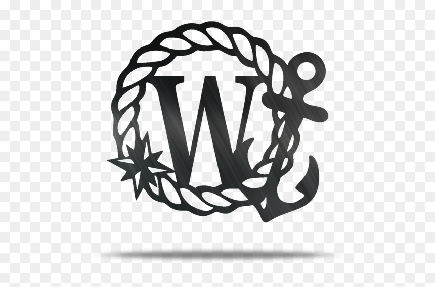 Anchor Rope Personalizable Metal Wall Art - Nautical Clip Art, HD Png Download - black rope png