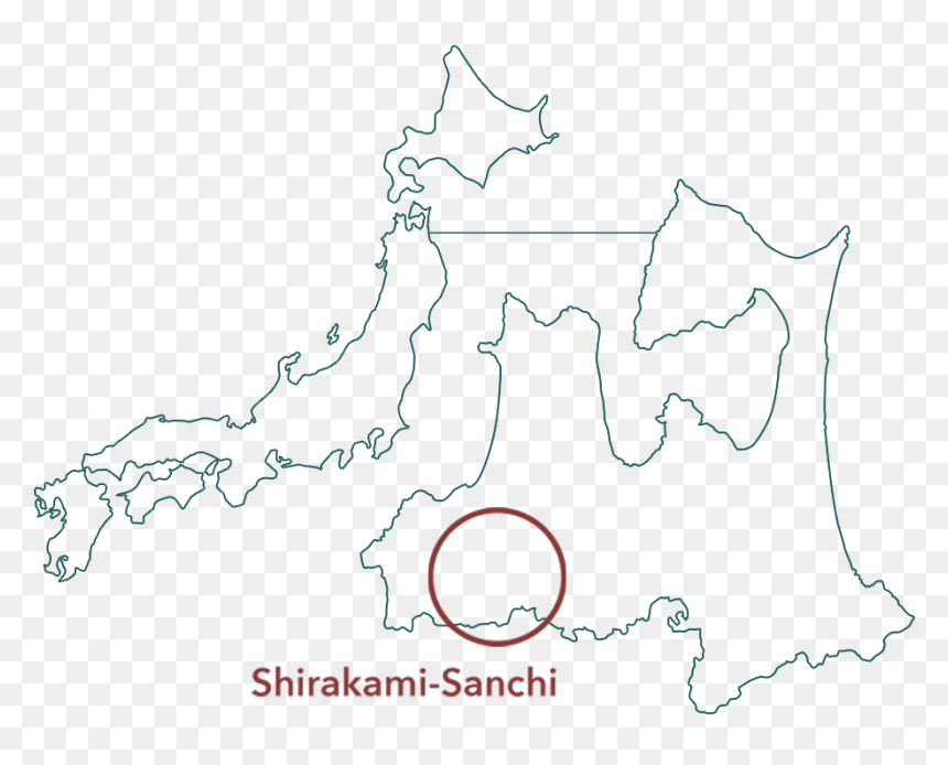 Shirakami Is World Heritage In Japan - Map Of Japan, HD Png Download - world drawing png