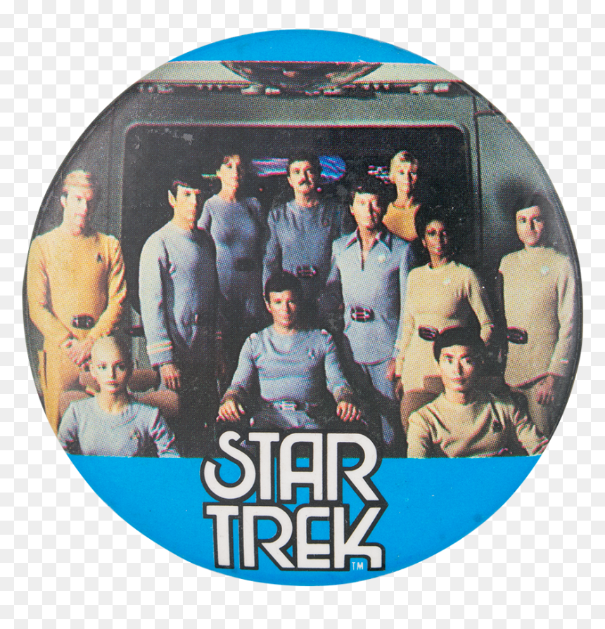 Star Trek Entertainment Button Museum - Cast Star Trek The Motion, HD Png Download - star button png