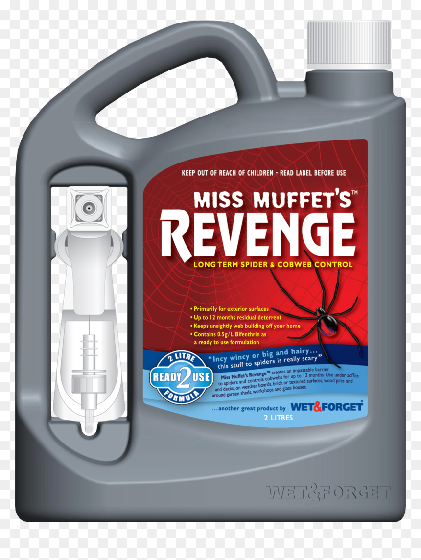 Wet & Forget Miss Muffet's Revenge Spider Killer, HD Png Download - cob web png