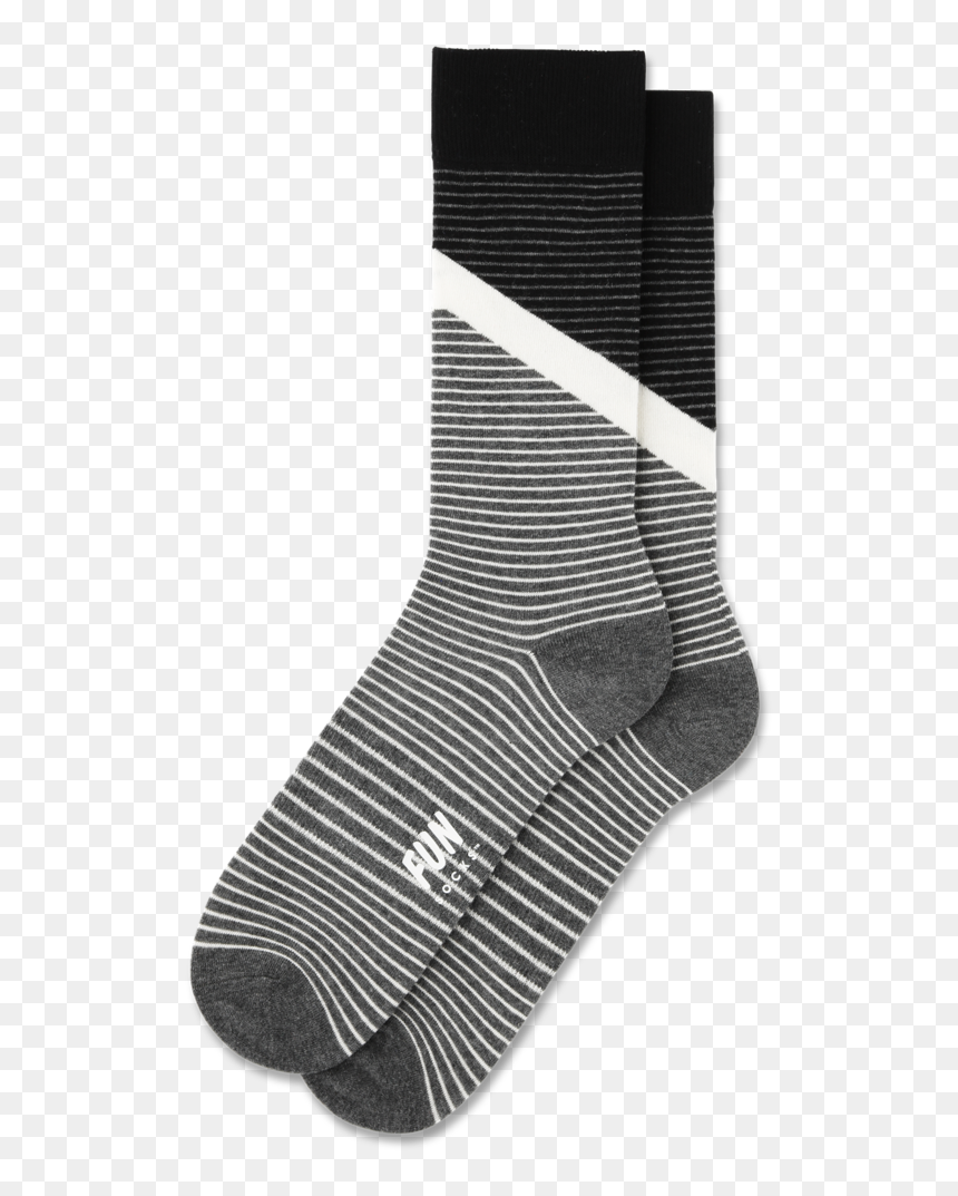 Sock, HD Png Download - diagonal stripe pattern png