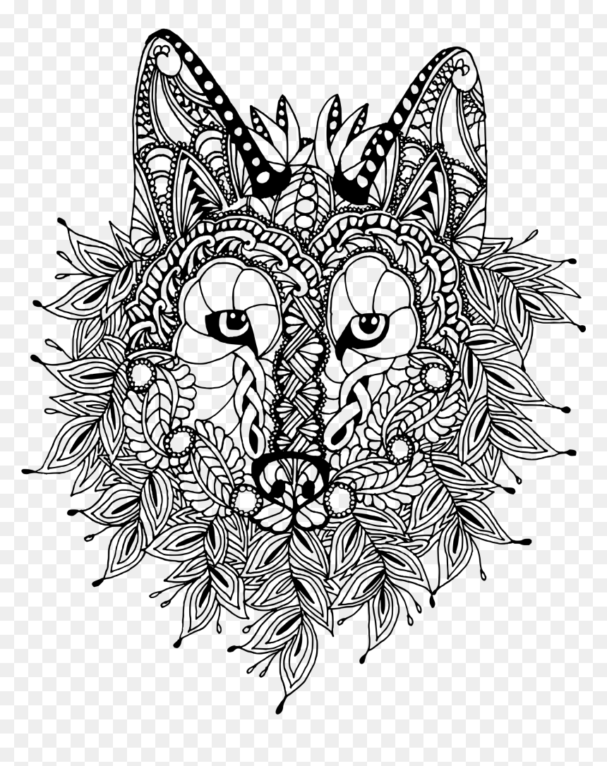 Line Art, HD Png Download - zentangle png