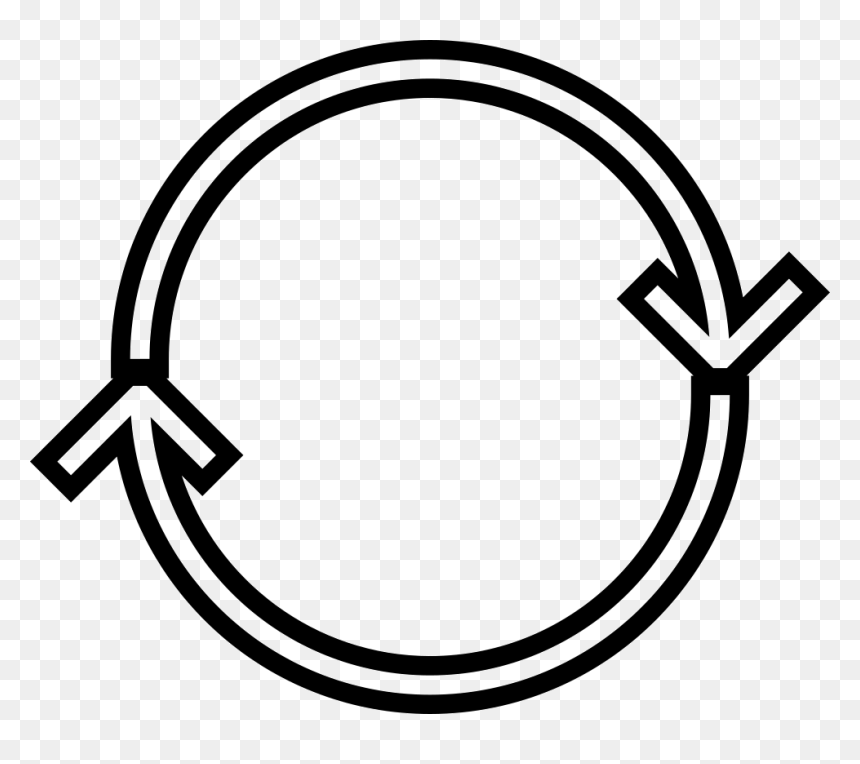 Double Circular Arrows - Icon, HD Png Download - circular arrows png