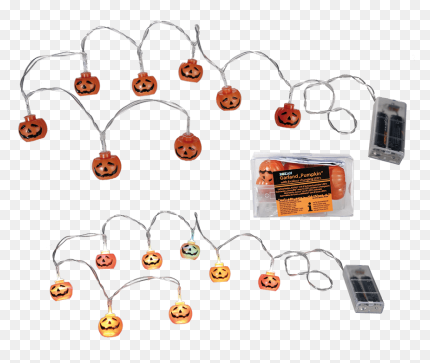 Lancuch Lampek Na Halloween, HD Png Download - halloween garland png